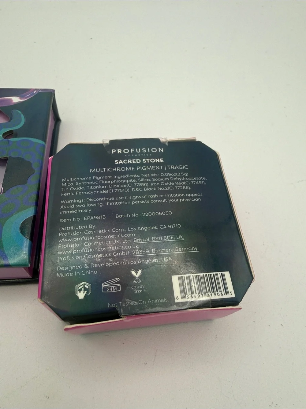 Profusion Cosmetics Lost Sea Violet Wave cream blush & Sacred Stone multichrome